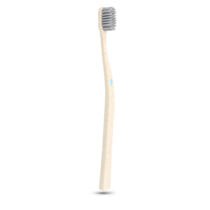 Novacare Mundholz Zahnbürste Silber - Blau
